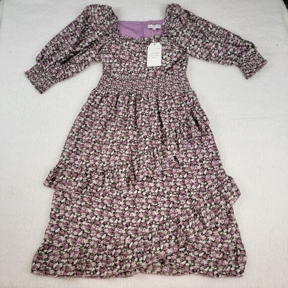 Ivy City Co Dresses & Skirts - NWT Ivy City Co Olivia Dress Floral S Small Cottagecore Tiered Dress